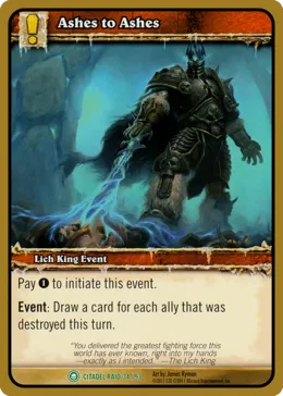 Card scan: Ashes to Ashes