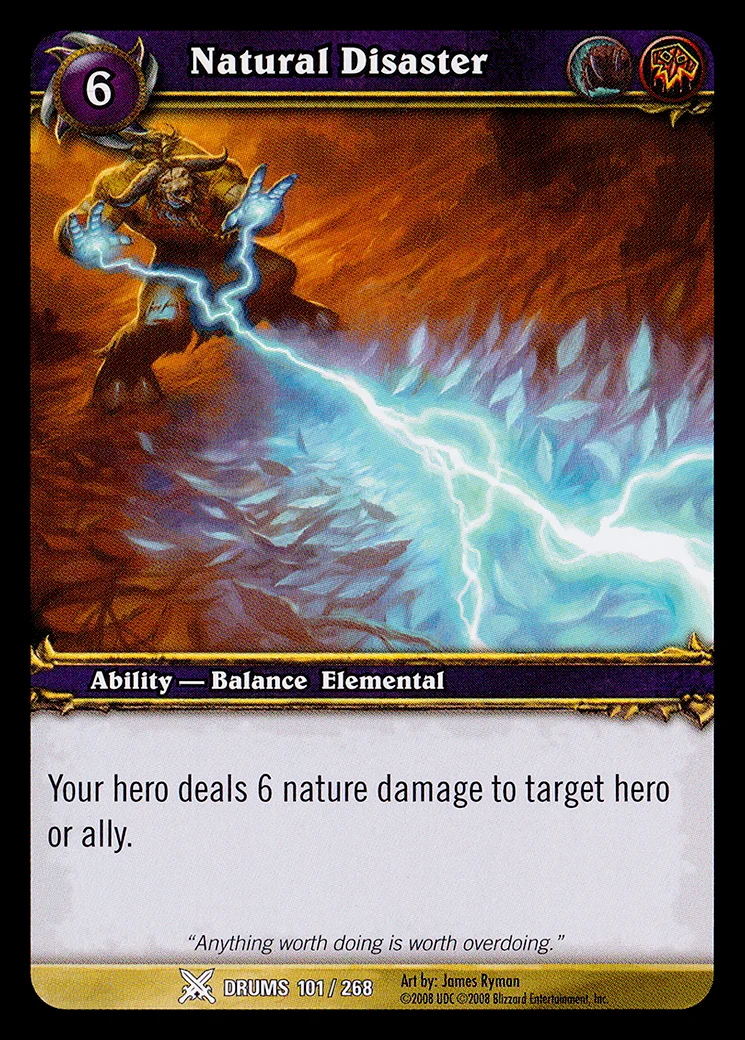 Card scan: Natural Disaster
