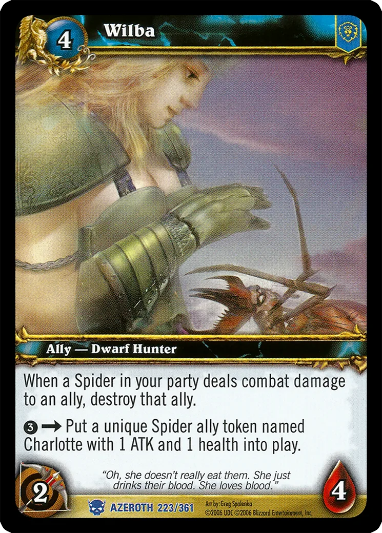 Card scan: Wilba