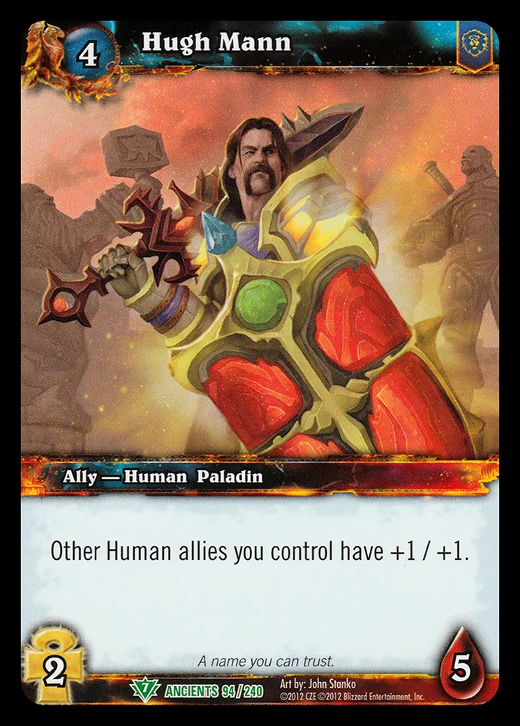Card scan: Hugh Mann