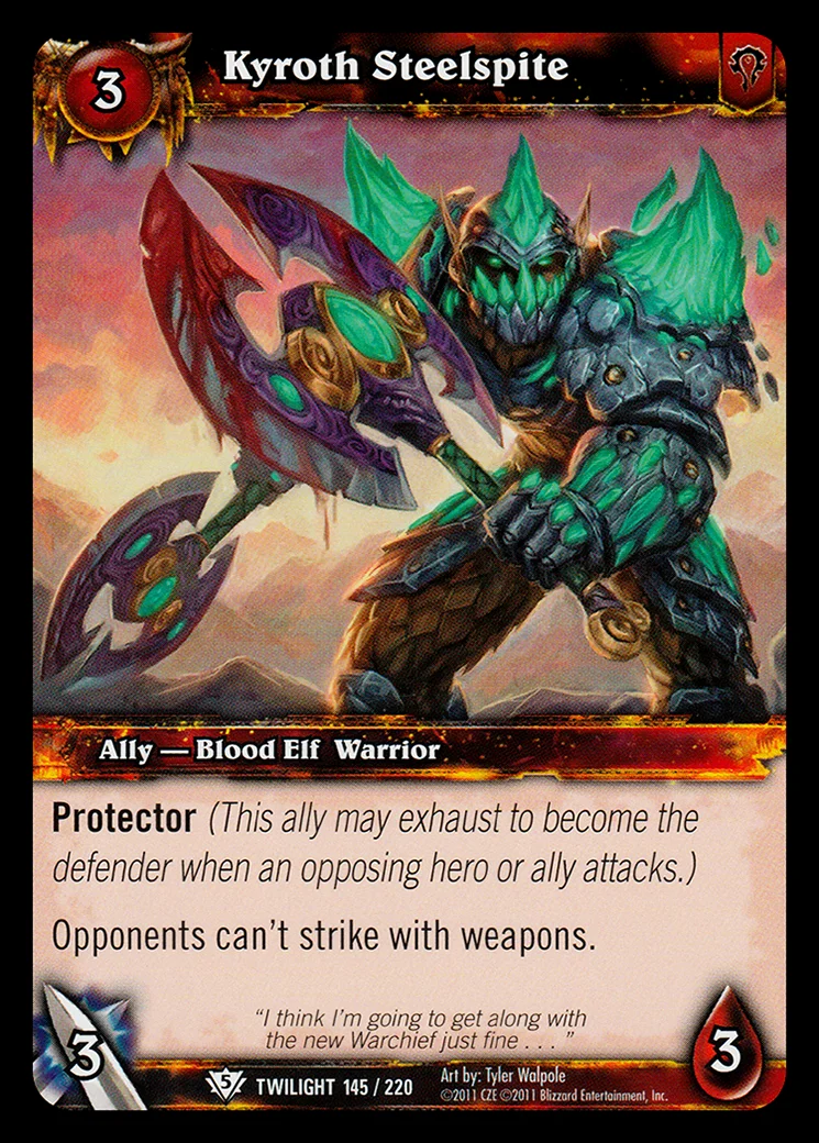 Card scan: Kyroth Steelspite