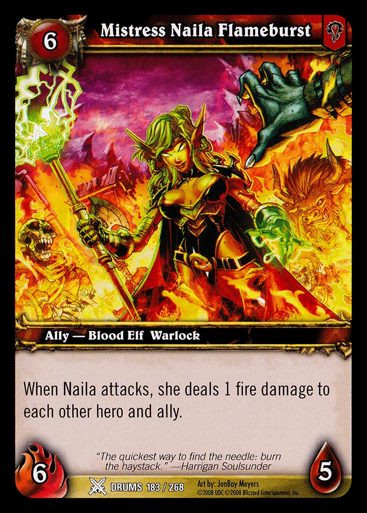 Card scan: Mistress Naila Flameburst