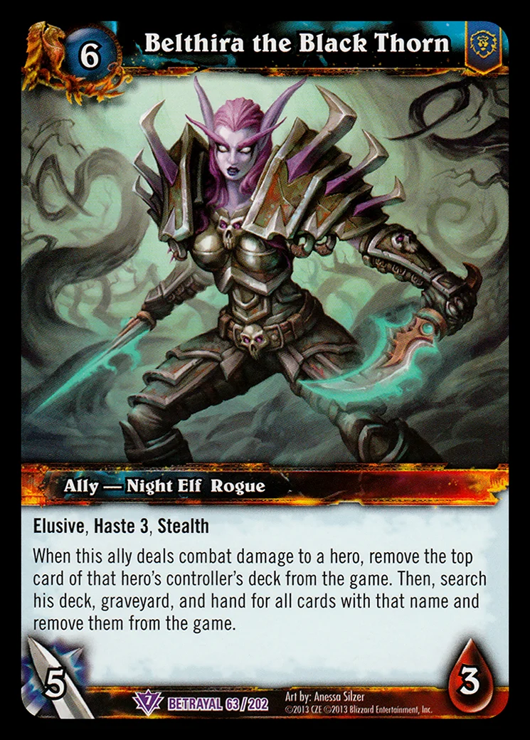 Card scan: Belthira the Black Thorn