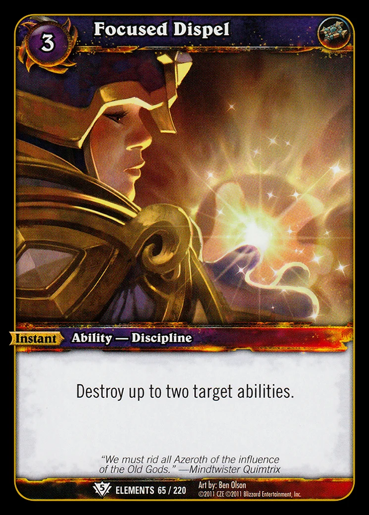 Card scan: Focused Dispel