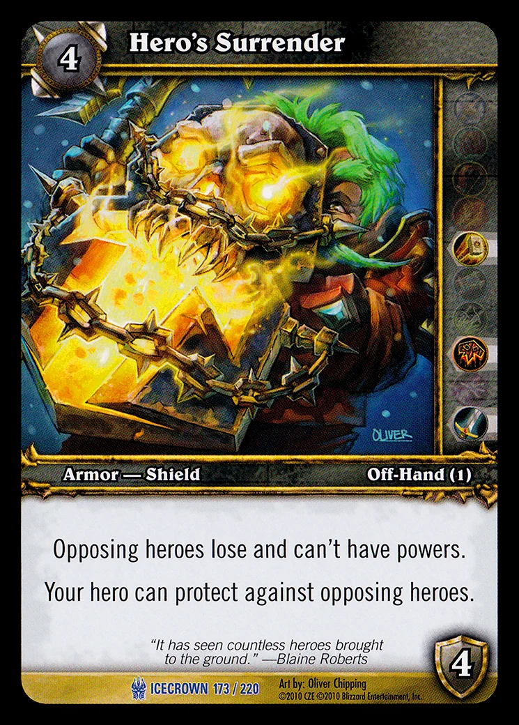 Card scan: Hero's Surrender