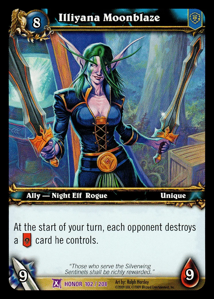 Card scan: Illiyana Moonblaze