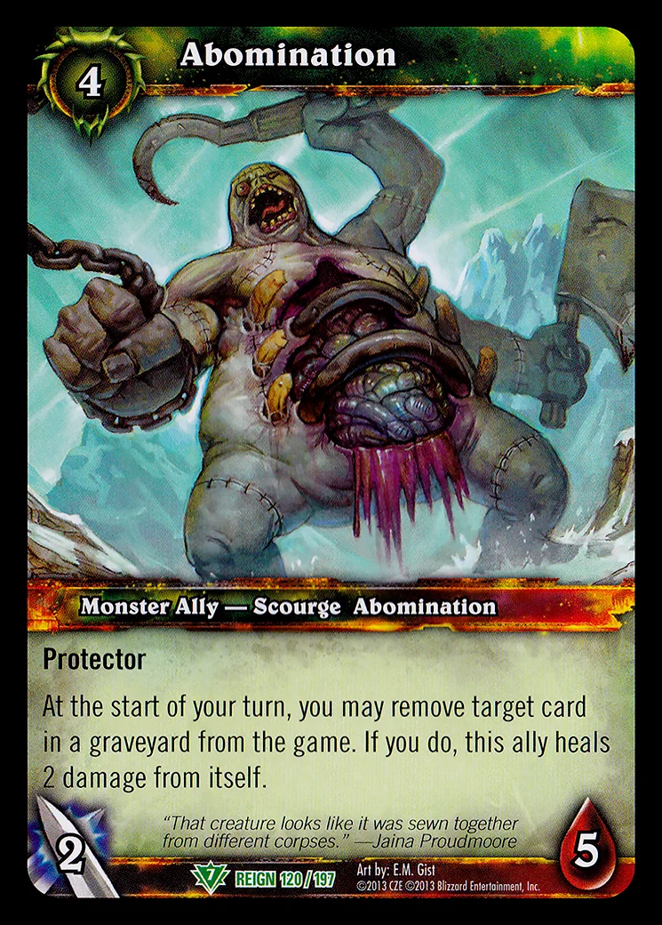 Card scan: Abomination