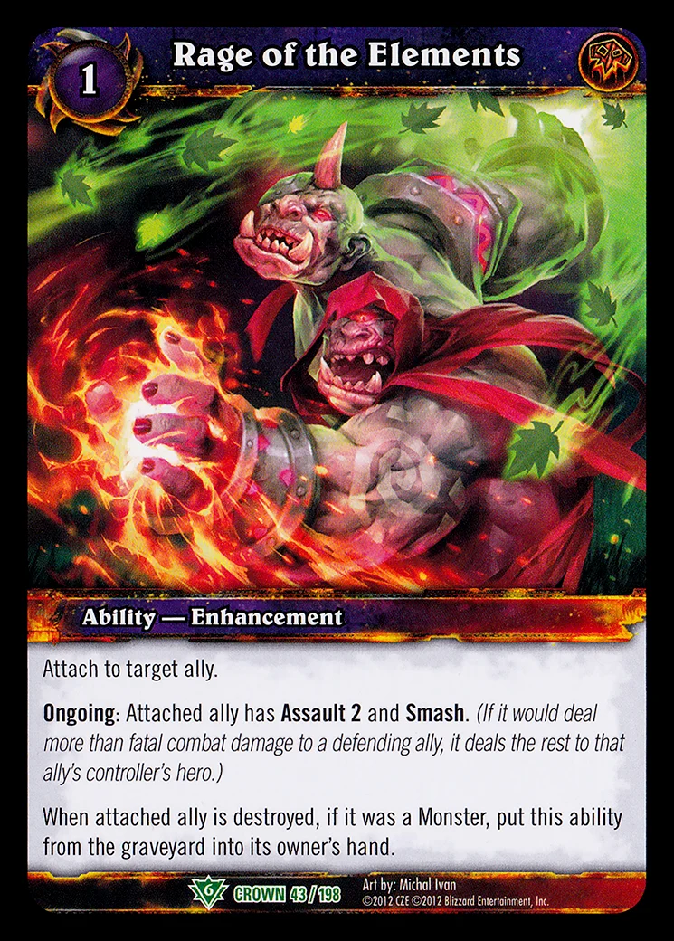 Card scan: Rage of the Elements