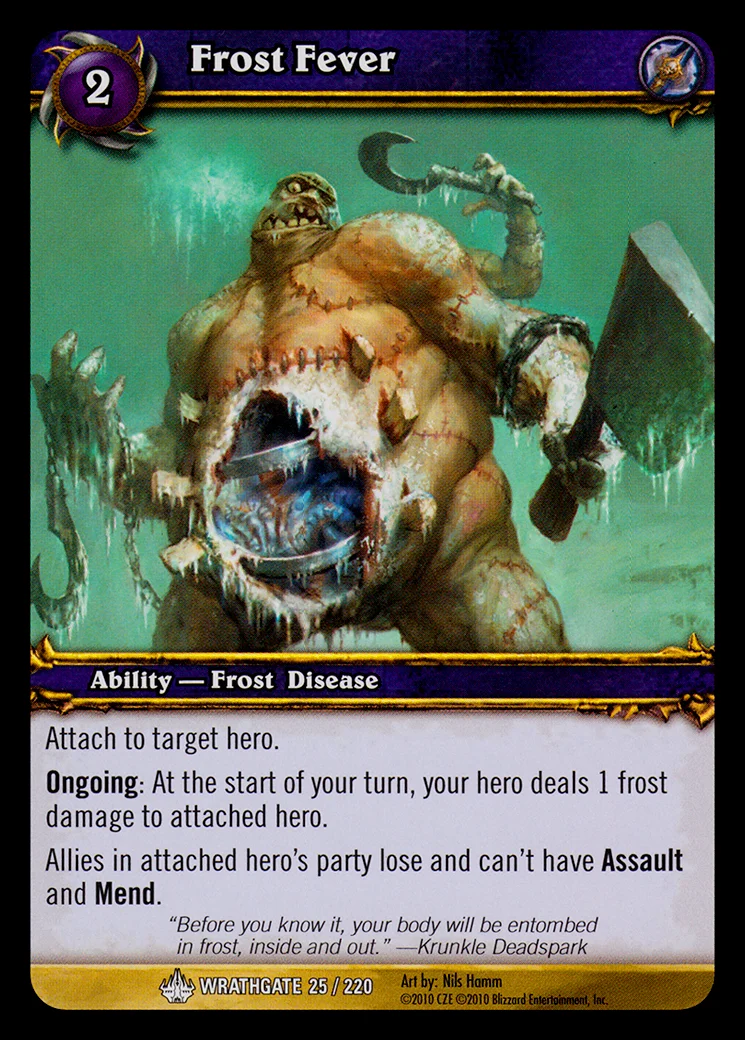 Card scan: Frost Fever