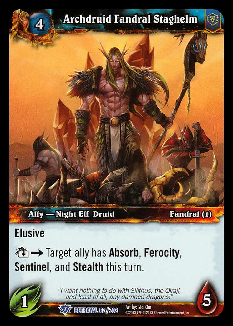 Card scan: Archdruid Fandral Staghelm