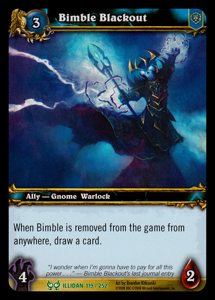 Card scan: Bimble Blackout