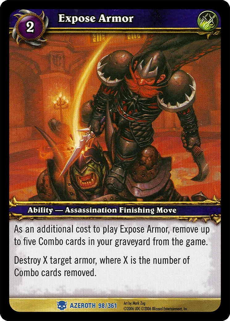 Card scan: Expose Armor