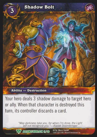 Card scan: Shadow Bolt