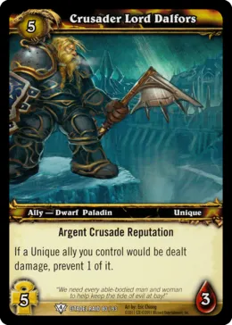 Card scan: Crusader Lord Dalfors