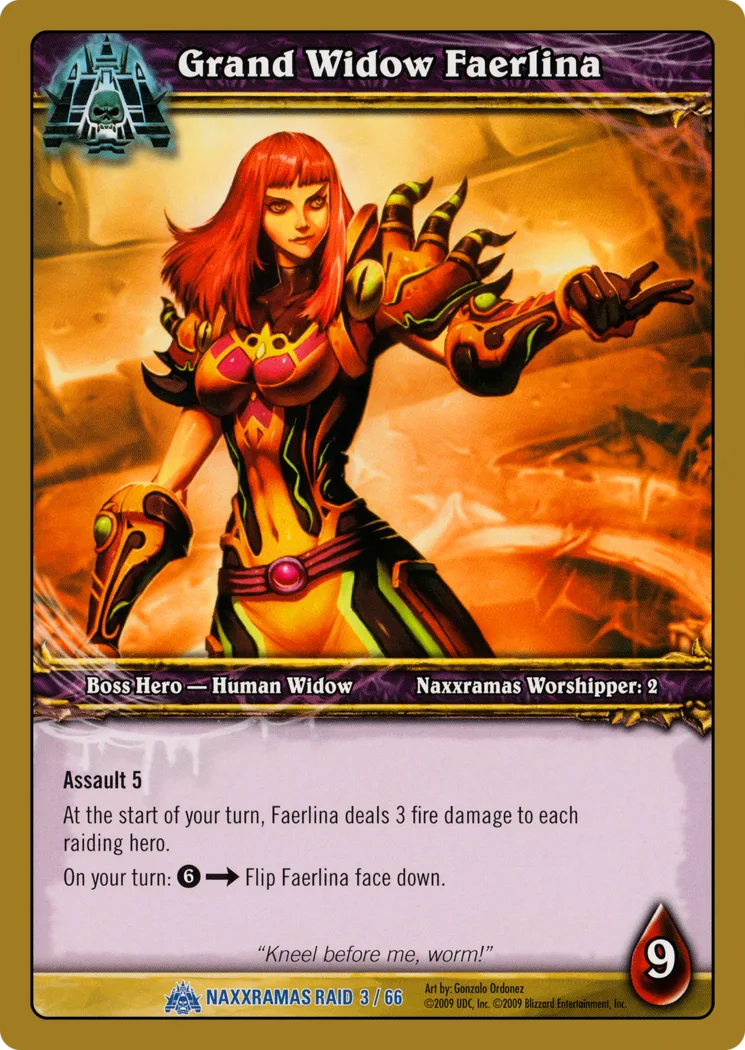 Card scan: Grand Widow Faerlina