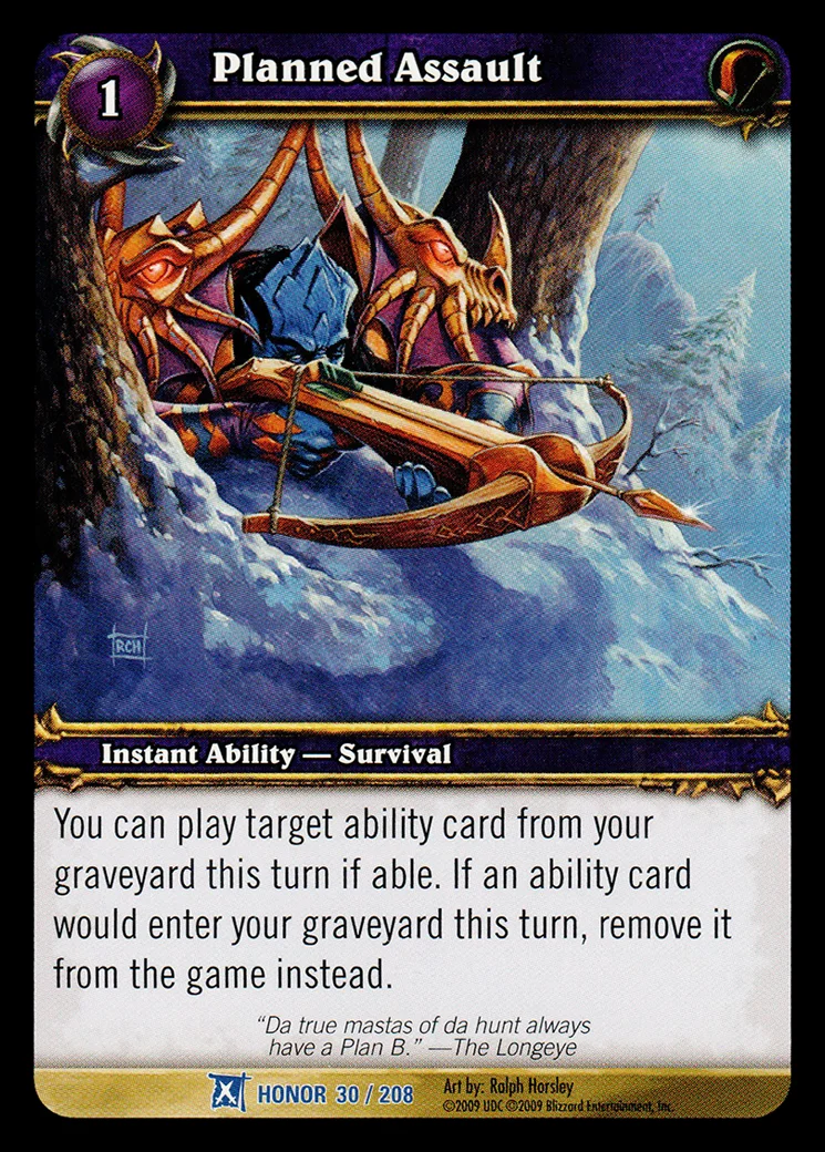 Card scan: Planned Assault
