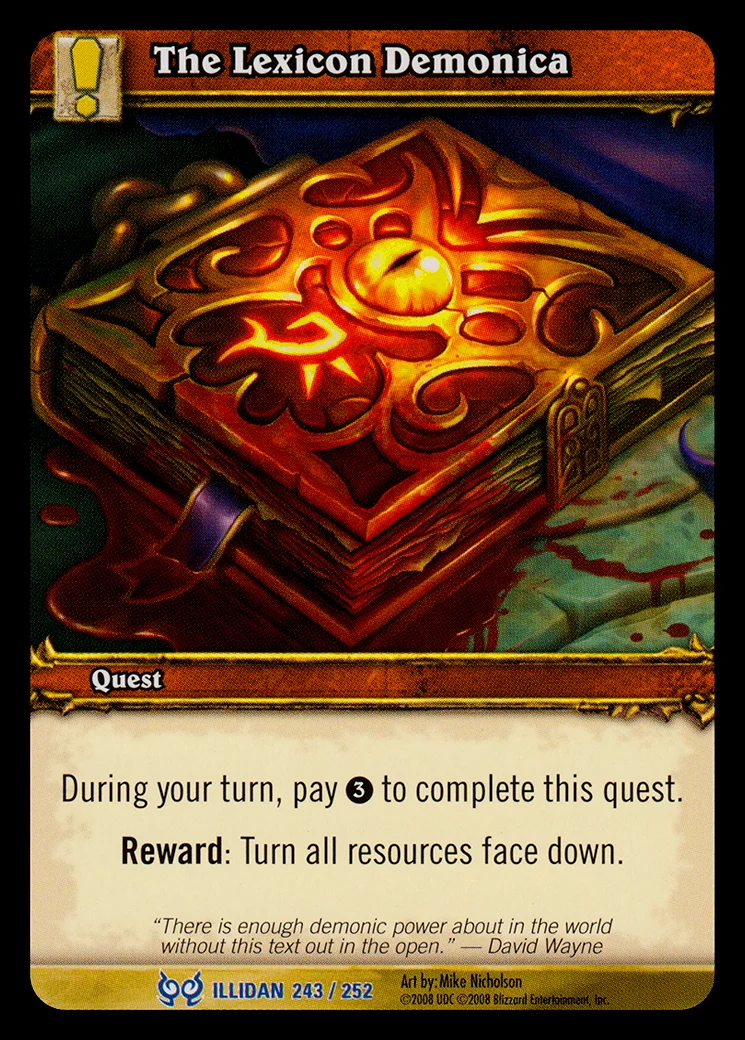 Card scan: The Lexicon Demonica