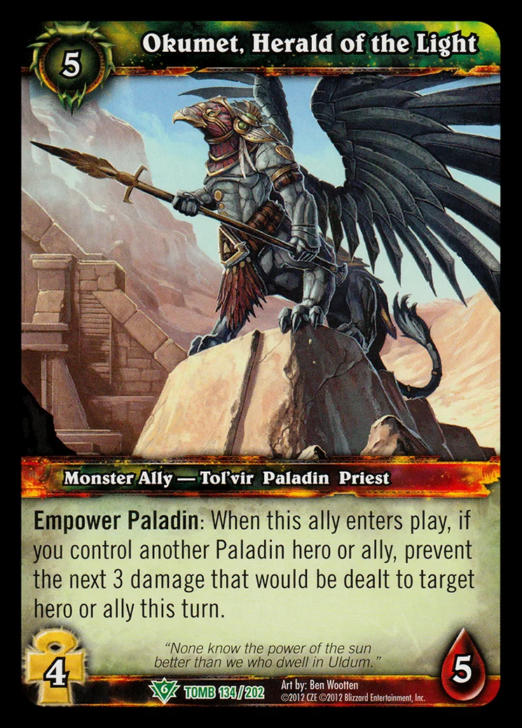 Card scan: Okumet, Herald of the Light