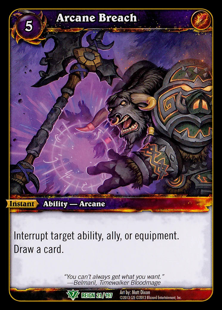 Card scan: Arcane Breach