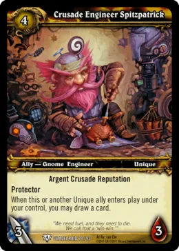 Card scan: Crusade Engineer Spitzpatrick