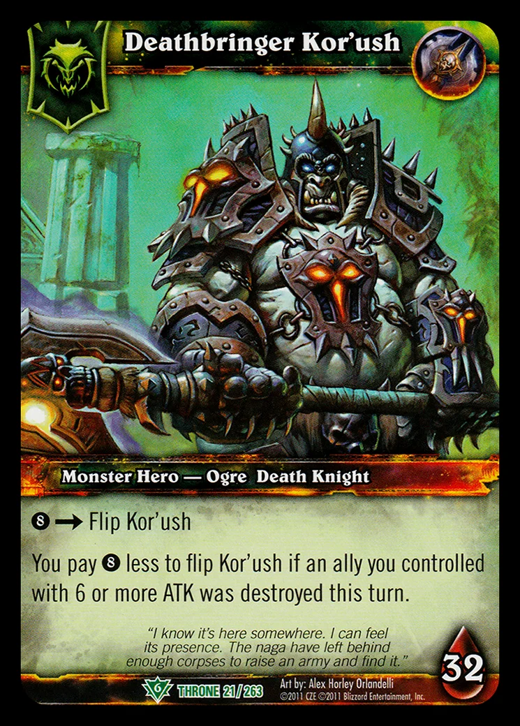 Card scan: Deathbringer Kor'ush