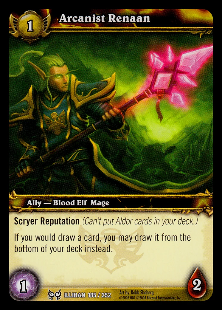 Card scan: Arcanist Renaan