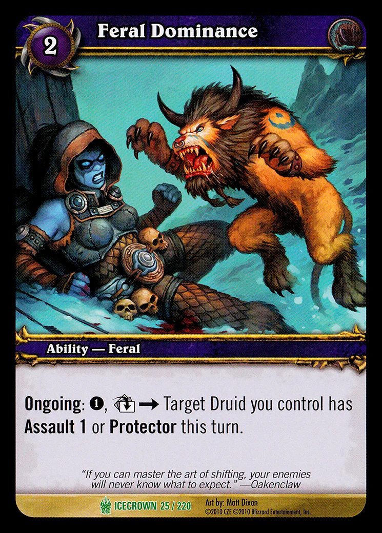 Card scan: Feral Dominance