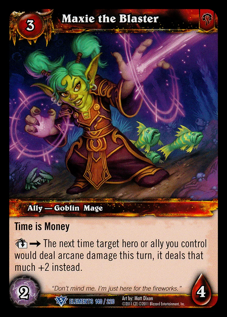 Card scan: Maxie the Blaster