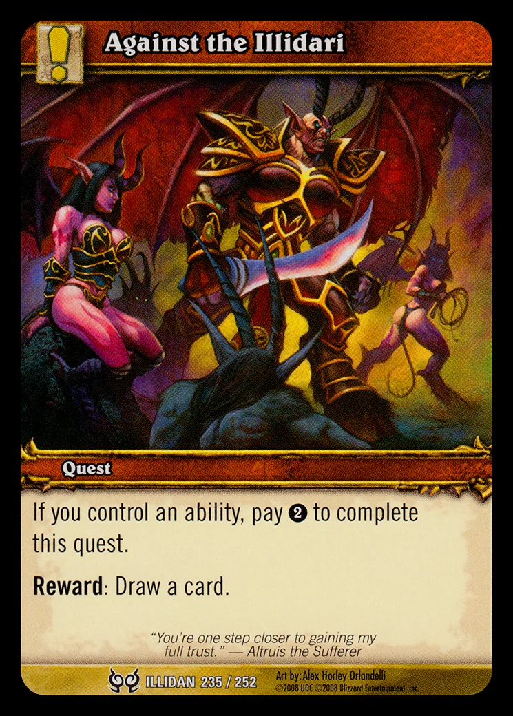 Card scan: Against the Illidari