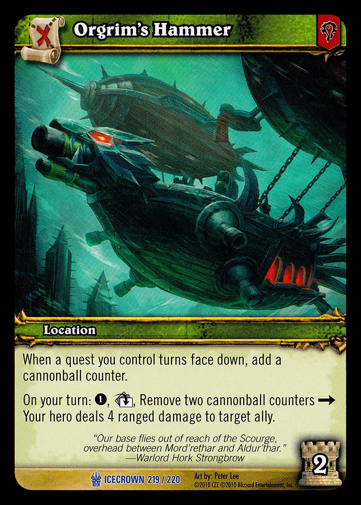 Card scan: Orgrim's Hammer