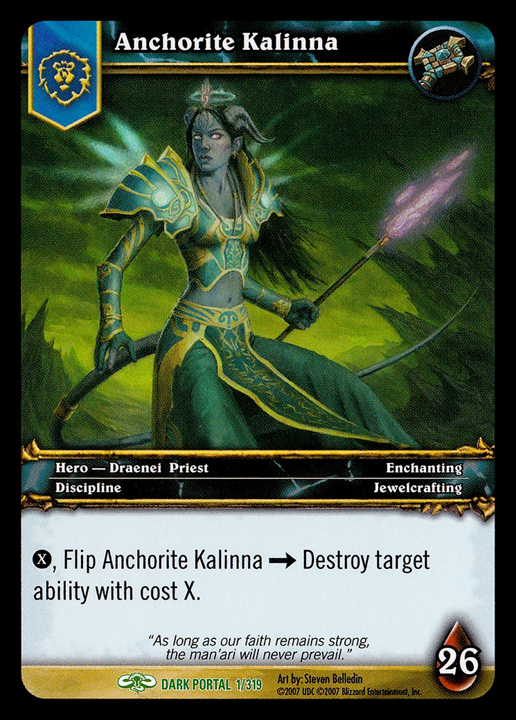 Card scan: Anchorite Kalinna