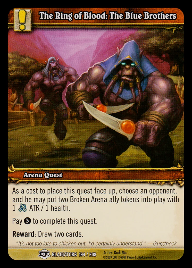 Card scan: The Ring of Blood: The Blue Brothers