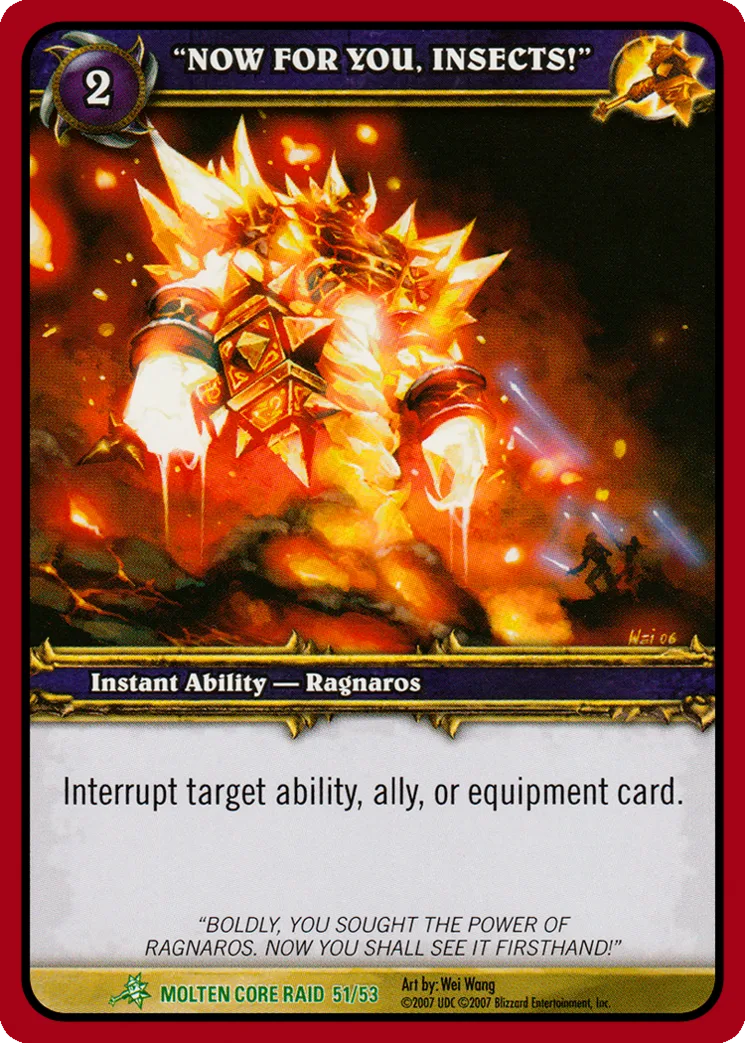 Card scan: NOW FOR YOU, INSECTS!
