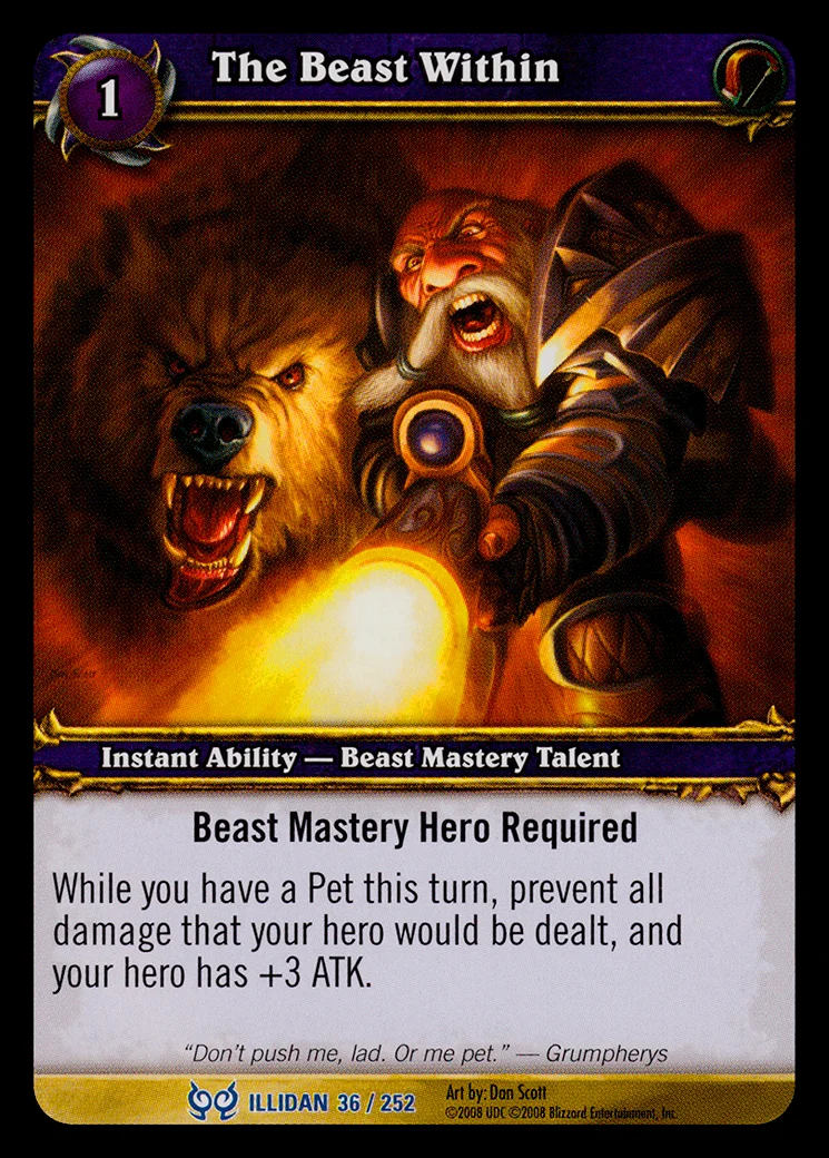 Card scan: The Beast Within