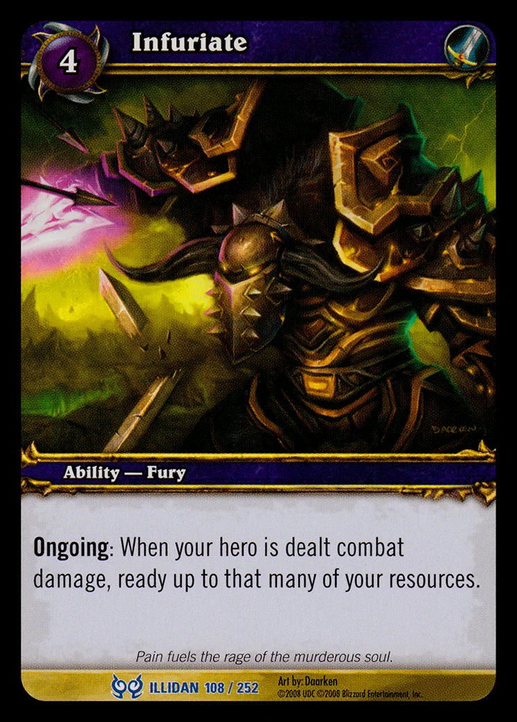 Card scan: Infuriate
