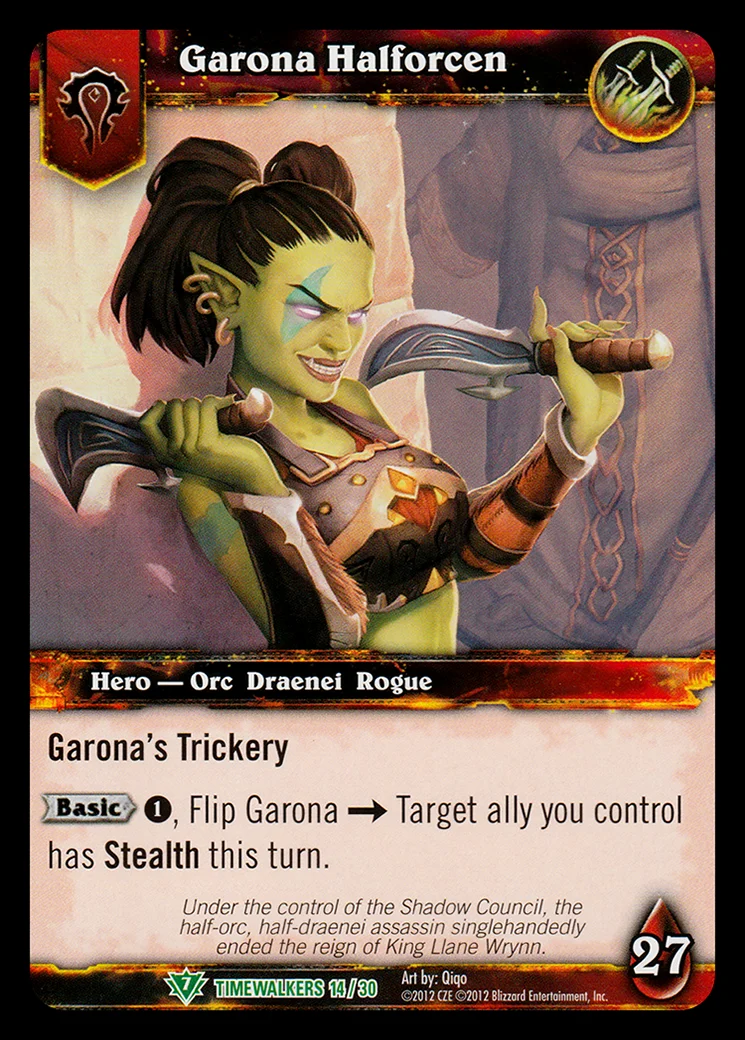Card scan: Garona Halforcen