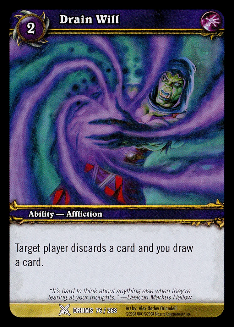 Card scan: Drain Will