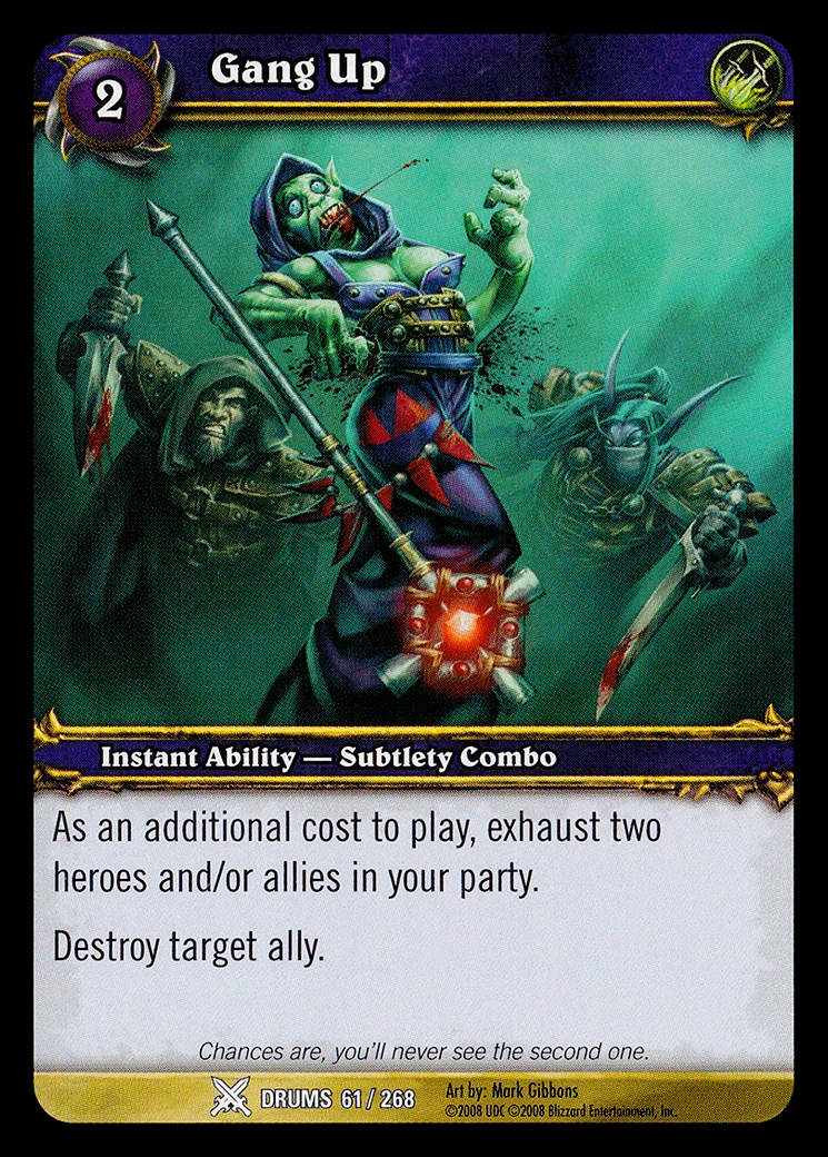 Card scan: Gang Up