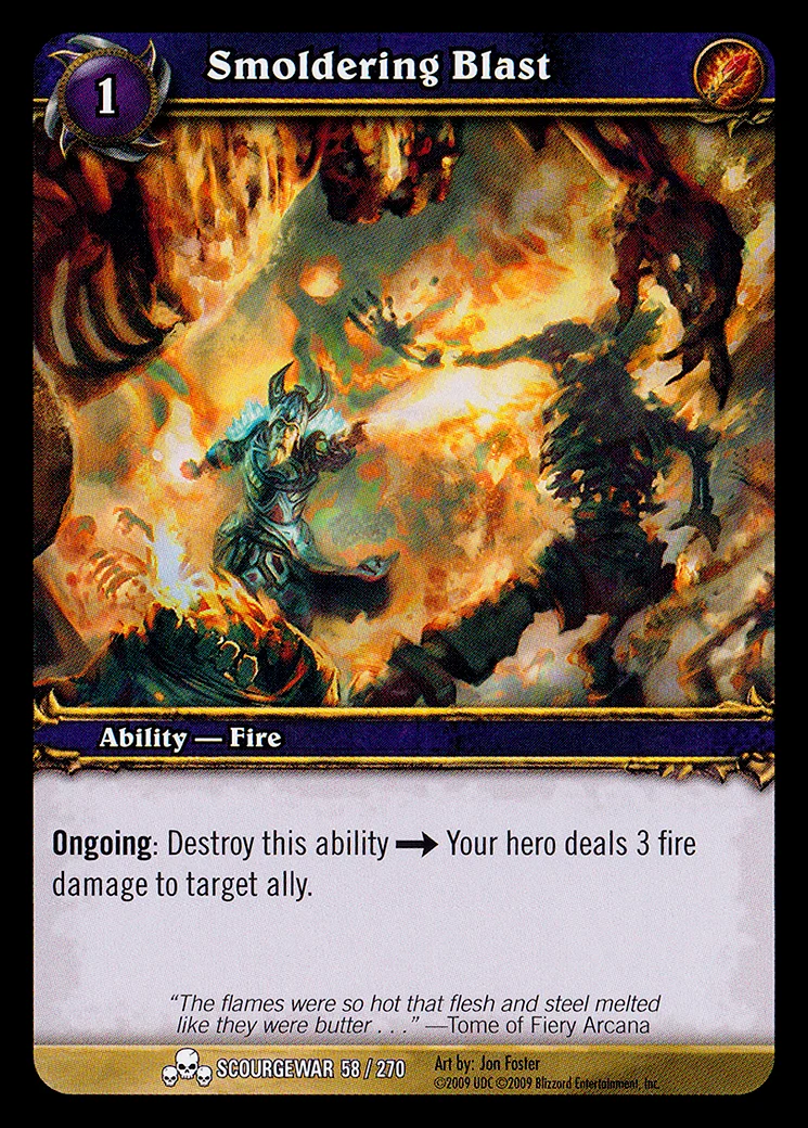 Card scan: Smoldering Blast