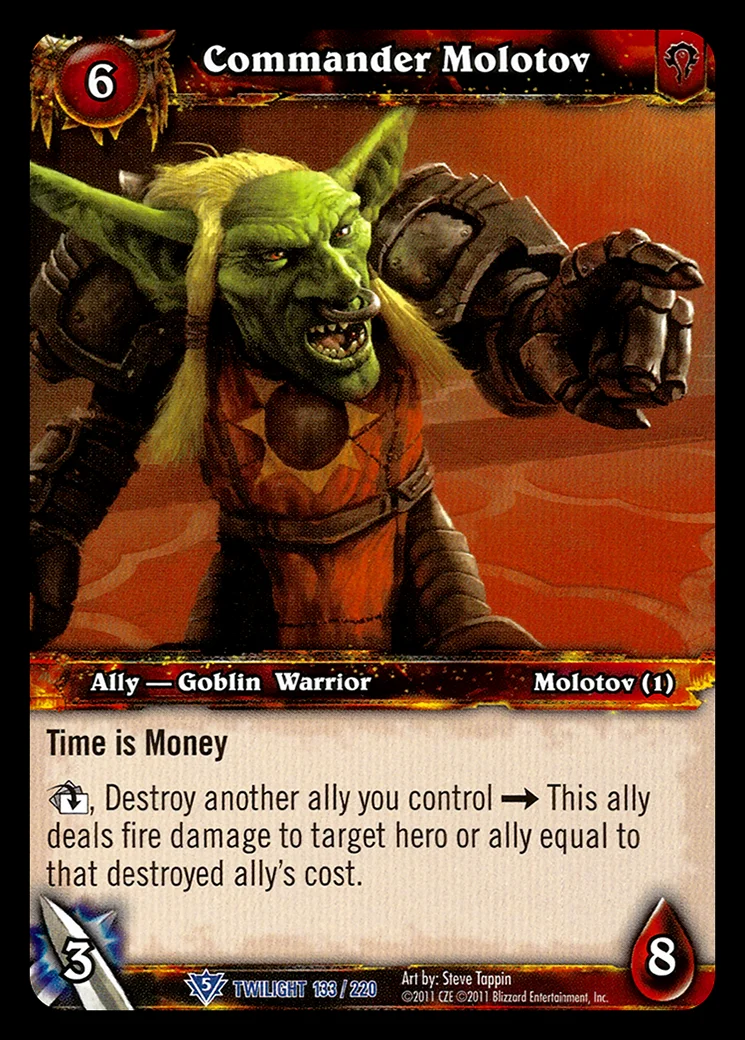 Card scan: Commander Molotov