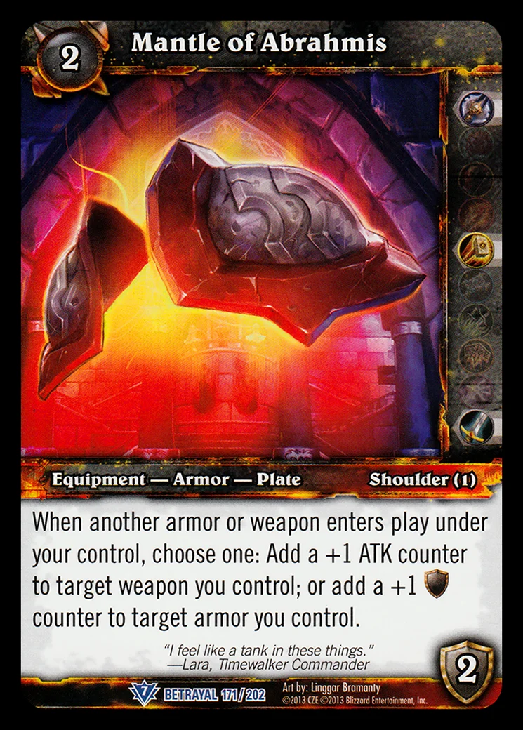 Card scan: Mantle of Abrahmis