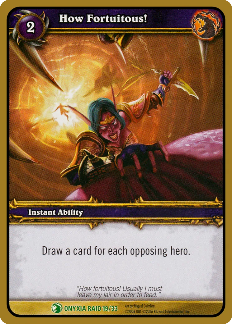 Card scan: How Fortuitous!