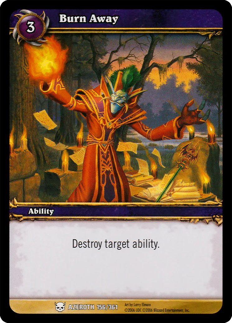 Card scan: Burn Away