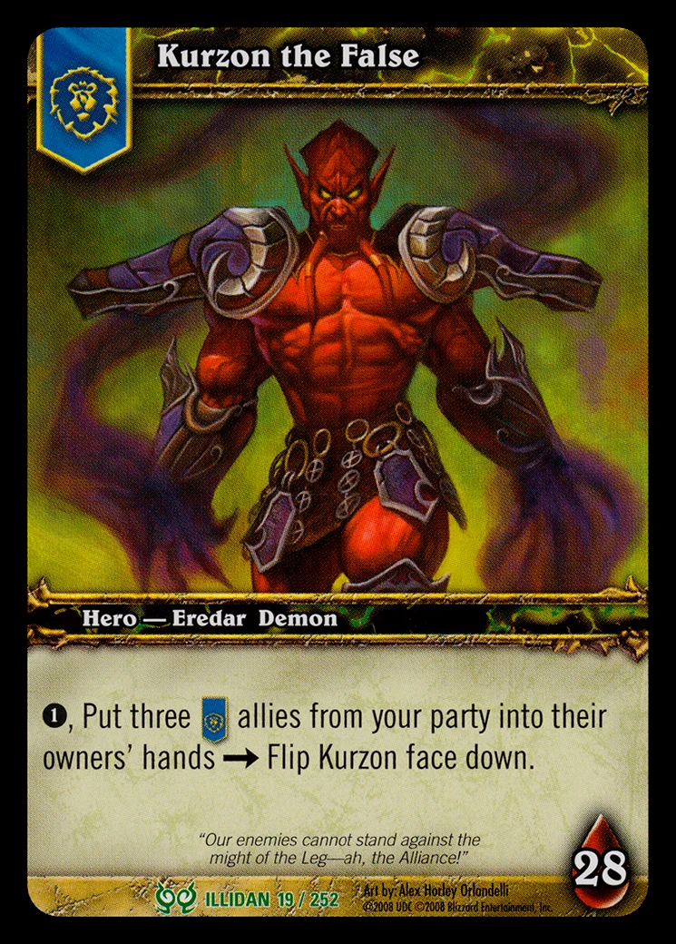 Card scan: Kurzon the False