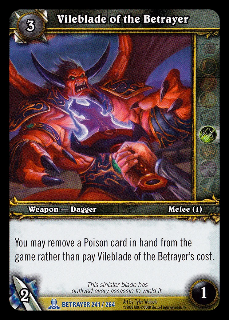 Card scan: Vileblade of the Betrayer