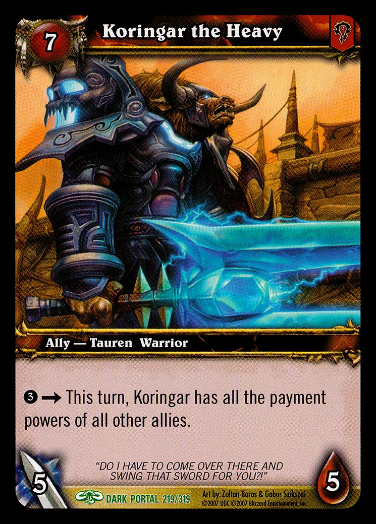 Card scan: Koringar the Heavy
