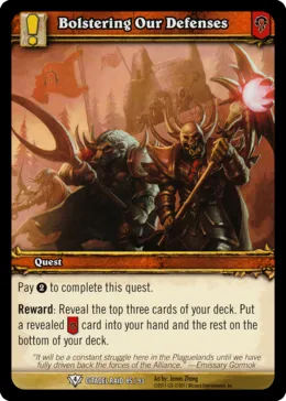 Card scan: Bolstering Our Defenses