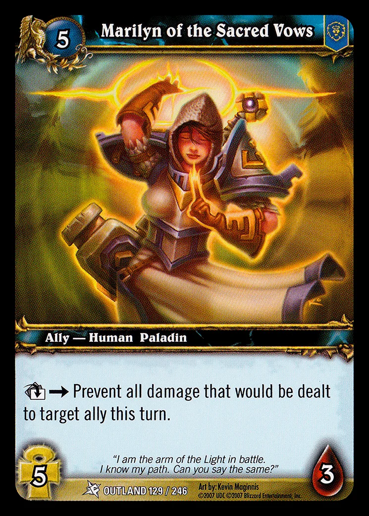 Card scan: Marilyn of the Sacred Vows