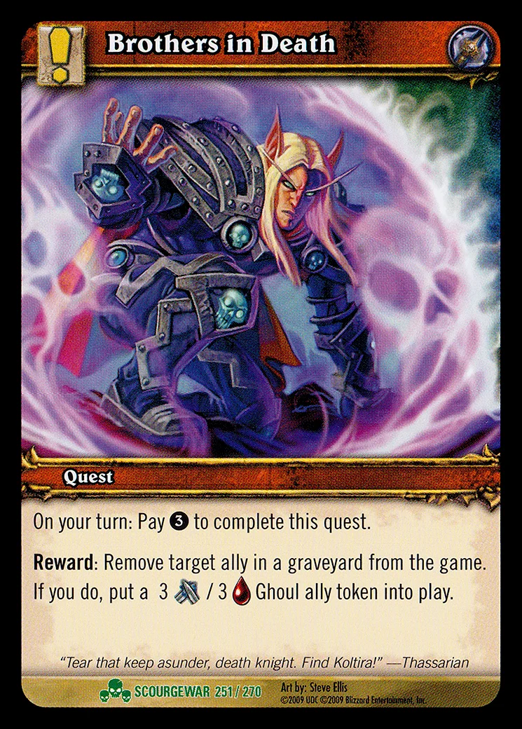 Card scan: Brothers in Death