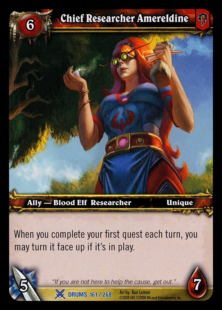 Card scan: Chief Researcher Amereldine